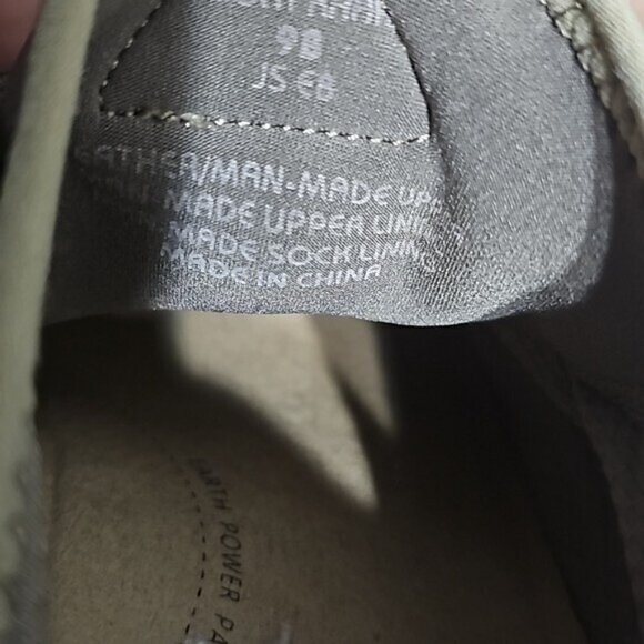 Earth Saunter Light Khaki Tan Shoes Size 9 - Picture 6 of 8